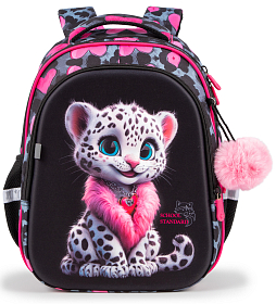 Шкільний рюкзак з ортопедичною спинкою для дівчинки School Standard 38х30х18 см з Тигром для молодших класів (150-30)